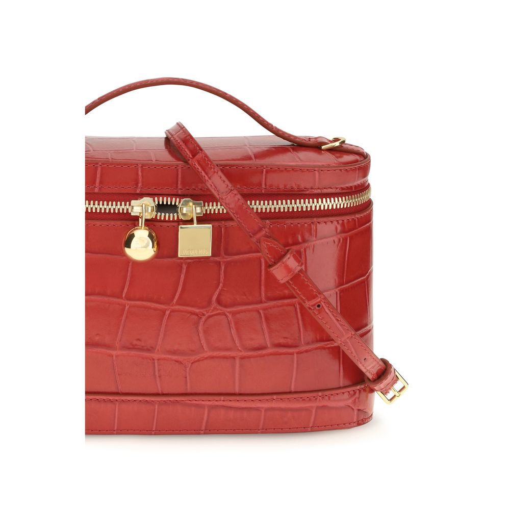 Jacquemus Schultertasche aus rotem Kalbsleder