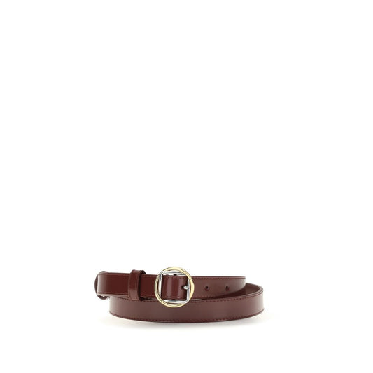 Jacquemus Bordeaux Kalbsleder Dünner Gürtel