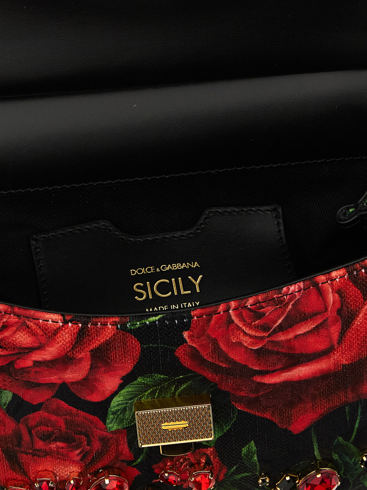 Dolce & Gabbana Rote Baumwoll-Handtasche
