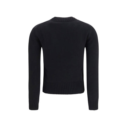 Ami Paris Sweater in Wool in Black