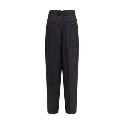 Ami Paris Schwarze Wollhose