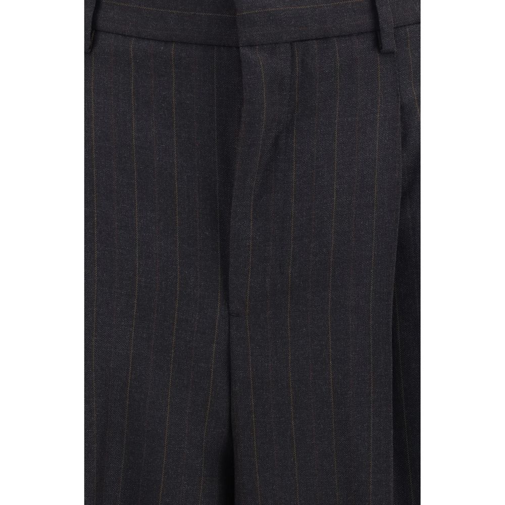 Ami Paris Schwarze Wollhose