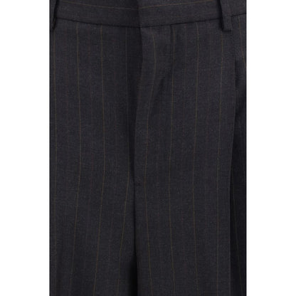 Ami Paris Schwarze Wollhose