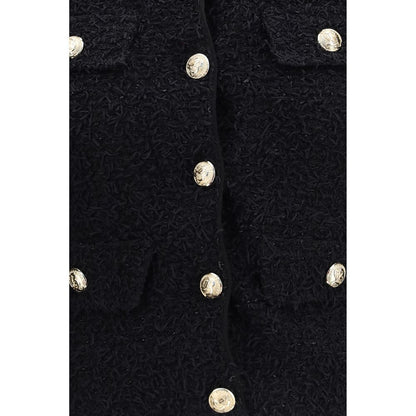 Balmain Schwarze Viskose-Blazerjacke
