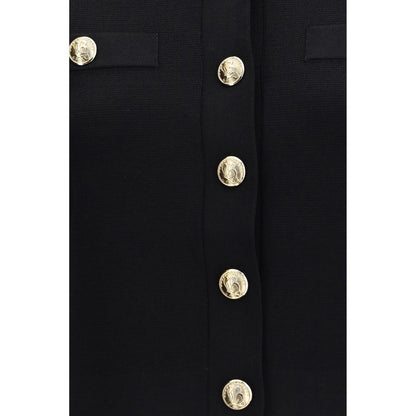 Balmain Schwarzer Cardigan aus Viskose