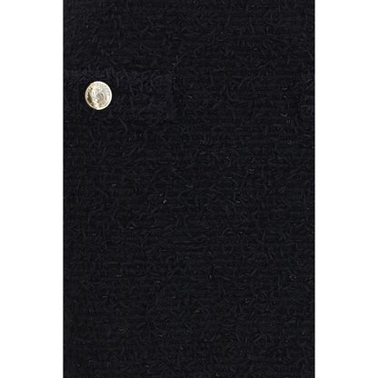 Balmain Schwarzer Minirock aus Viskose