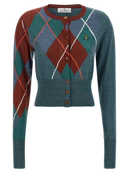 Vivienne Westwood Mehrfarbige Wollstrickjacke