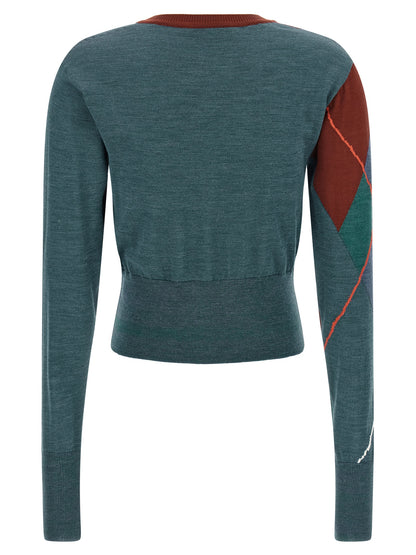 Vivienne Westwood Mehrfarbige Wollstrickjacke