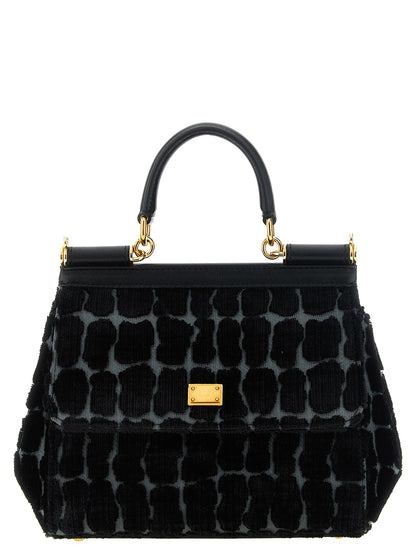 Dolce & Gabbana nero cotone-borsa a mano