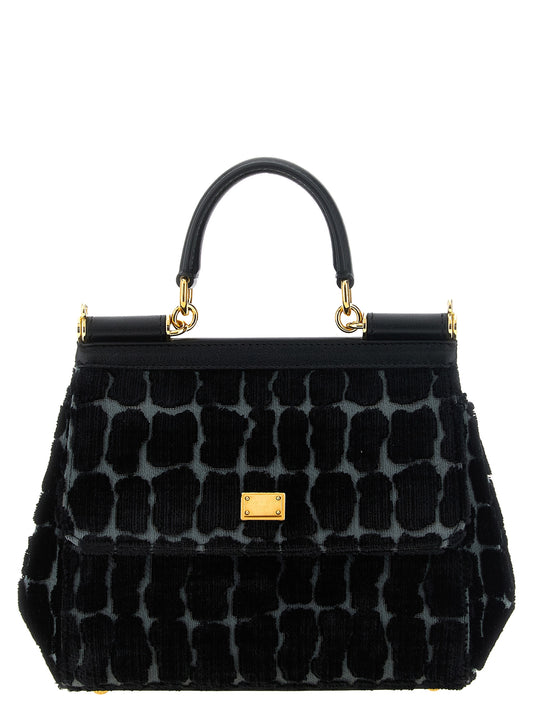 Dolce & Gabbana nero cotone-borsa a mano