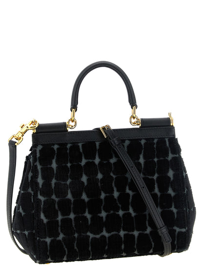 Dolce & Gabbana nero cotone-borsa a mano