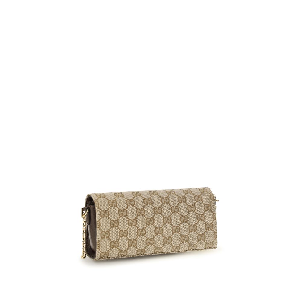 Gucci Beige Stoff-Wallet