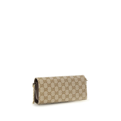 Gucci Beige Stoff-Wallet