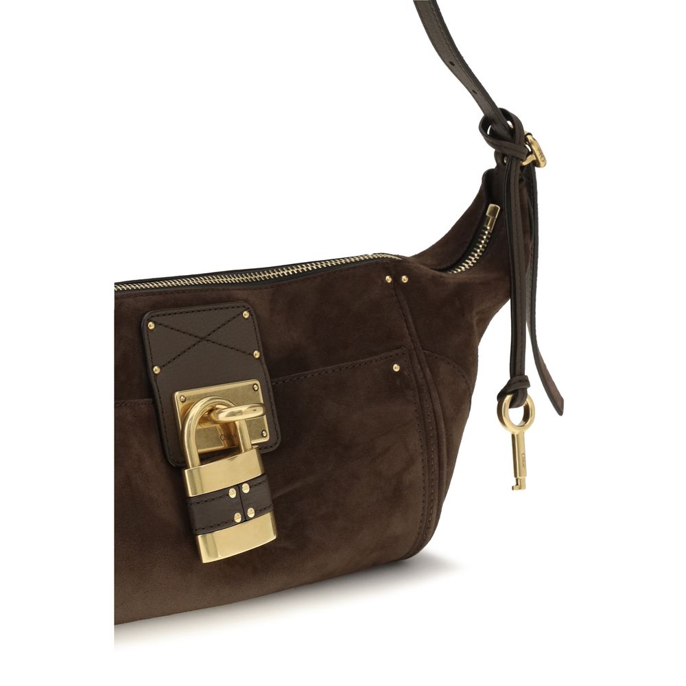 Chloé Braune Kalbsleder-Schultertasche