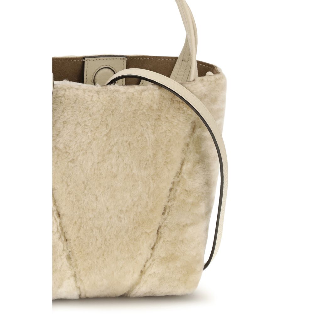 Chloé Spin Bouclé Beige Bucket Bag
