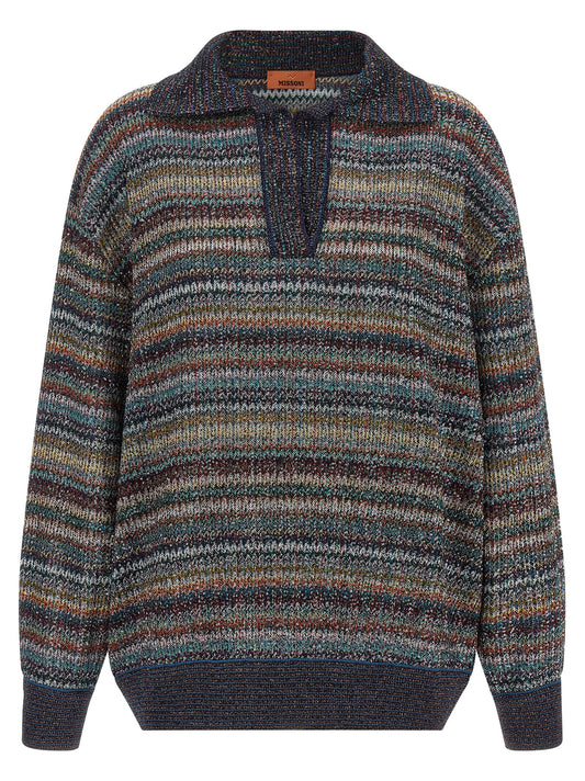 Missoni Mehrfarbiges Poloshirt aus Viskose