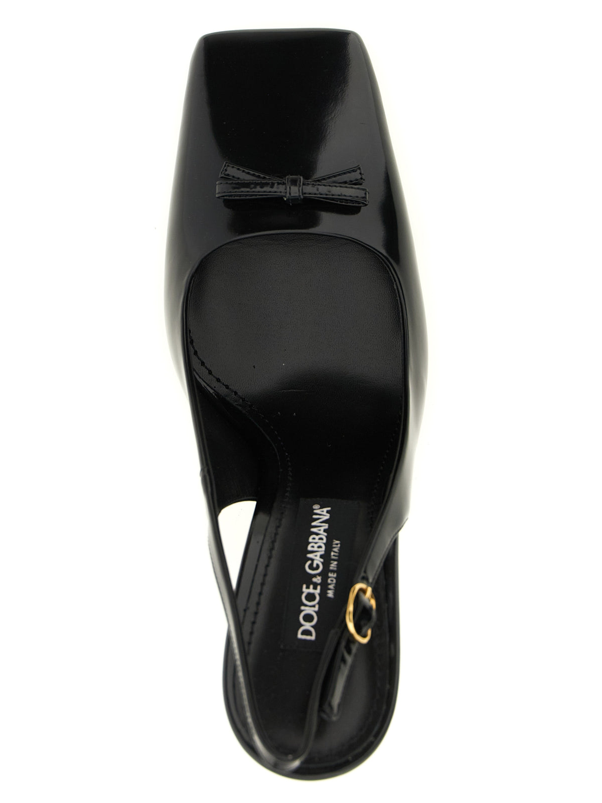 Dolce & Gabbana nero décolleté in pelle di vitello con hohem Absatz