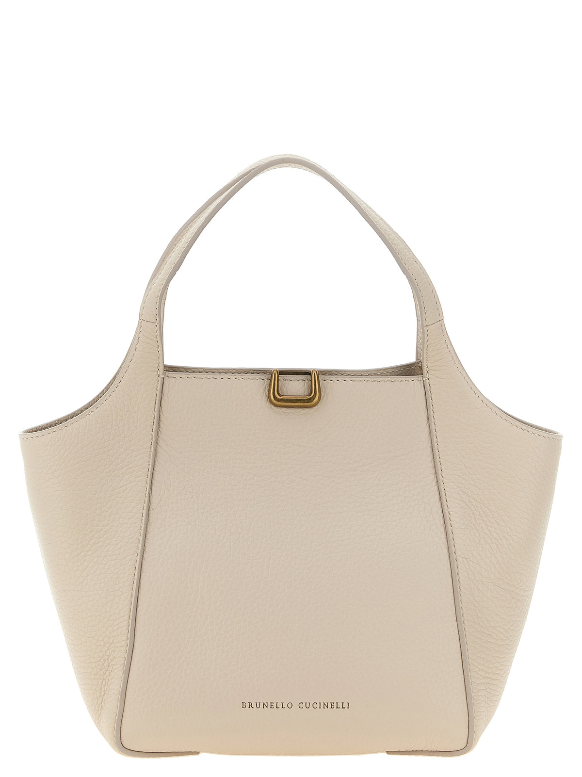 Brunello Cucinelli Handtasche aus beigem Nubukleder
