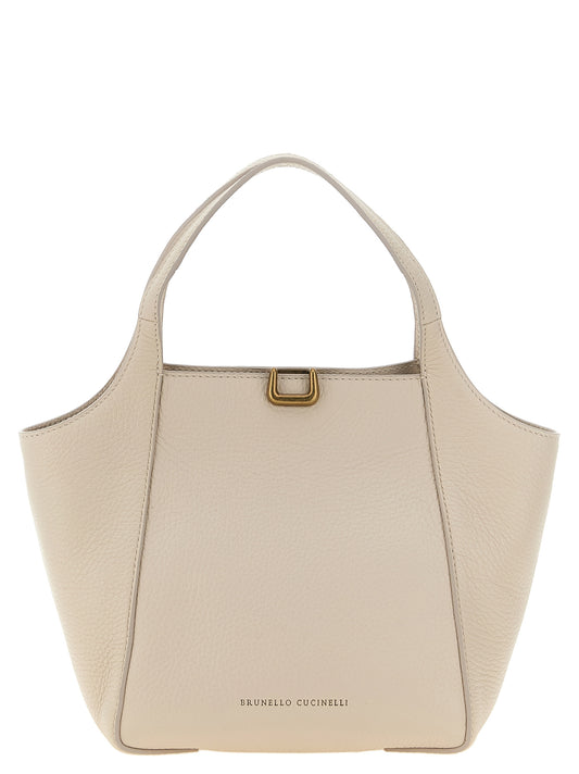 Brunello Cucinelli Beige Nubuck Handbag