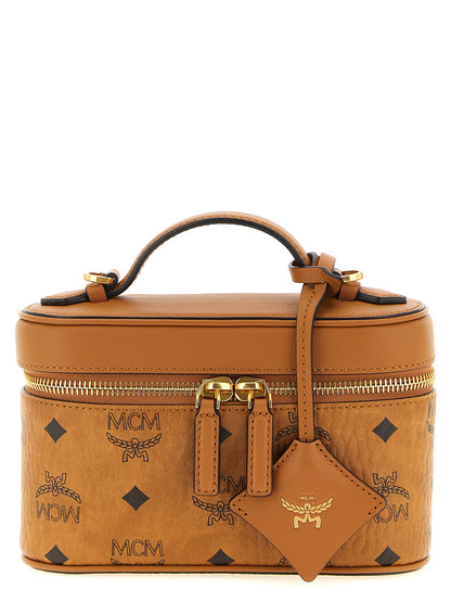 MCM Borsa Aren Vanity Case Marrone