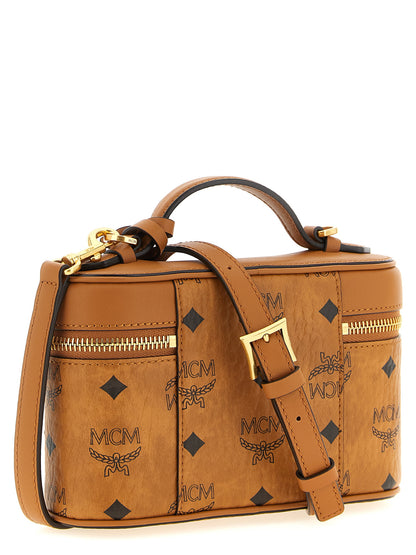 MCM Borsa Aren Vanity Case Marrone