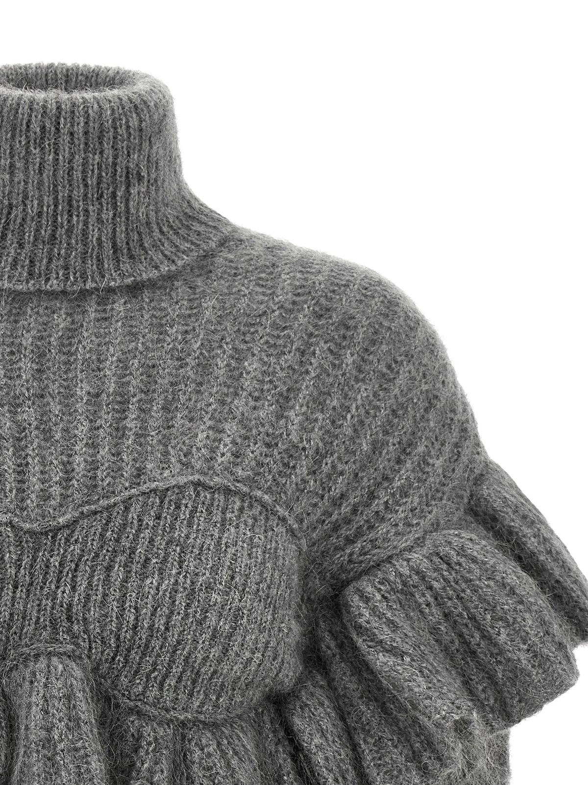 Elisabetta Franchi Grauer Mohair-Cardigan