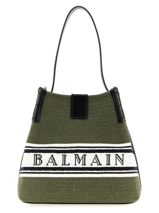 Balmain borsa a spalla in bicolorem Stoff