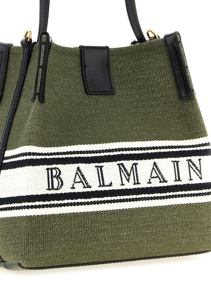 Balmain borsa a spalla in bicolorem Stoff