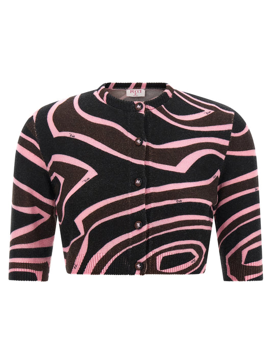 Emilio Pucci Multicolor Wool Cardigan