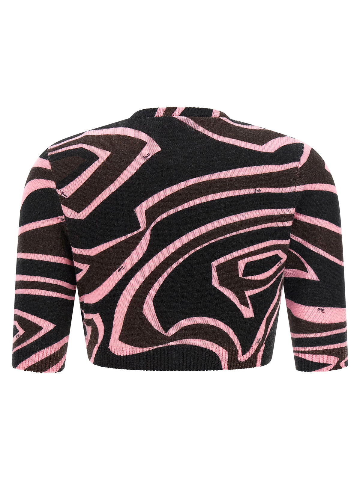 Emilio Pucci Mehrfarbige Wollstrickjacke