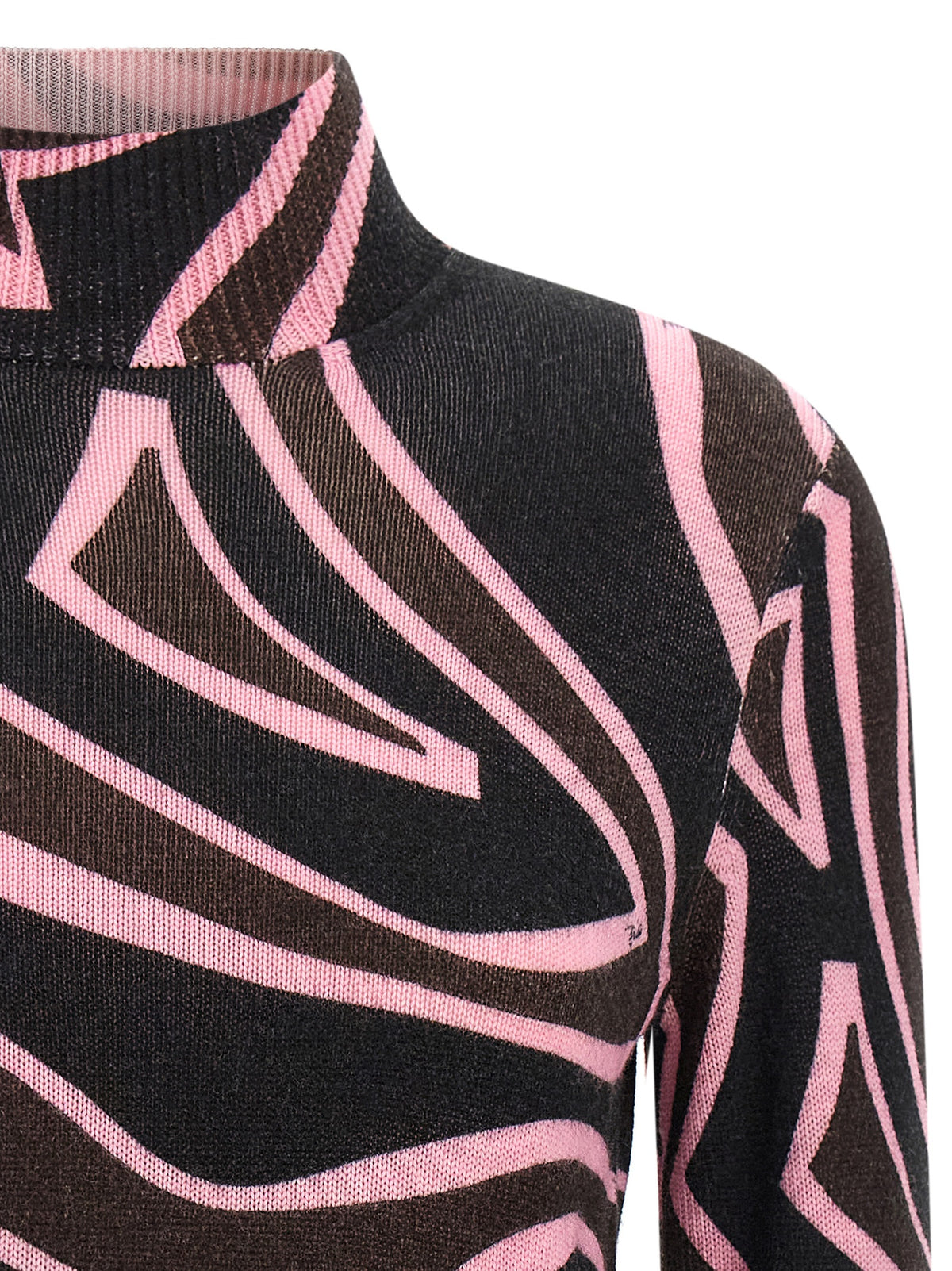Emilio Pucci Mehrfarbige Wollstrickjacke