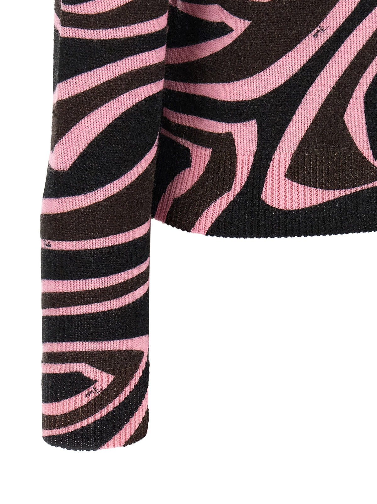 Emilio Pucci Mehrfarbige Wollstrickjacke