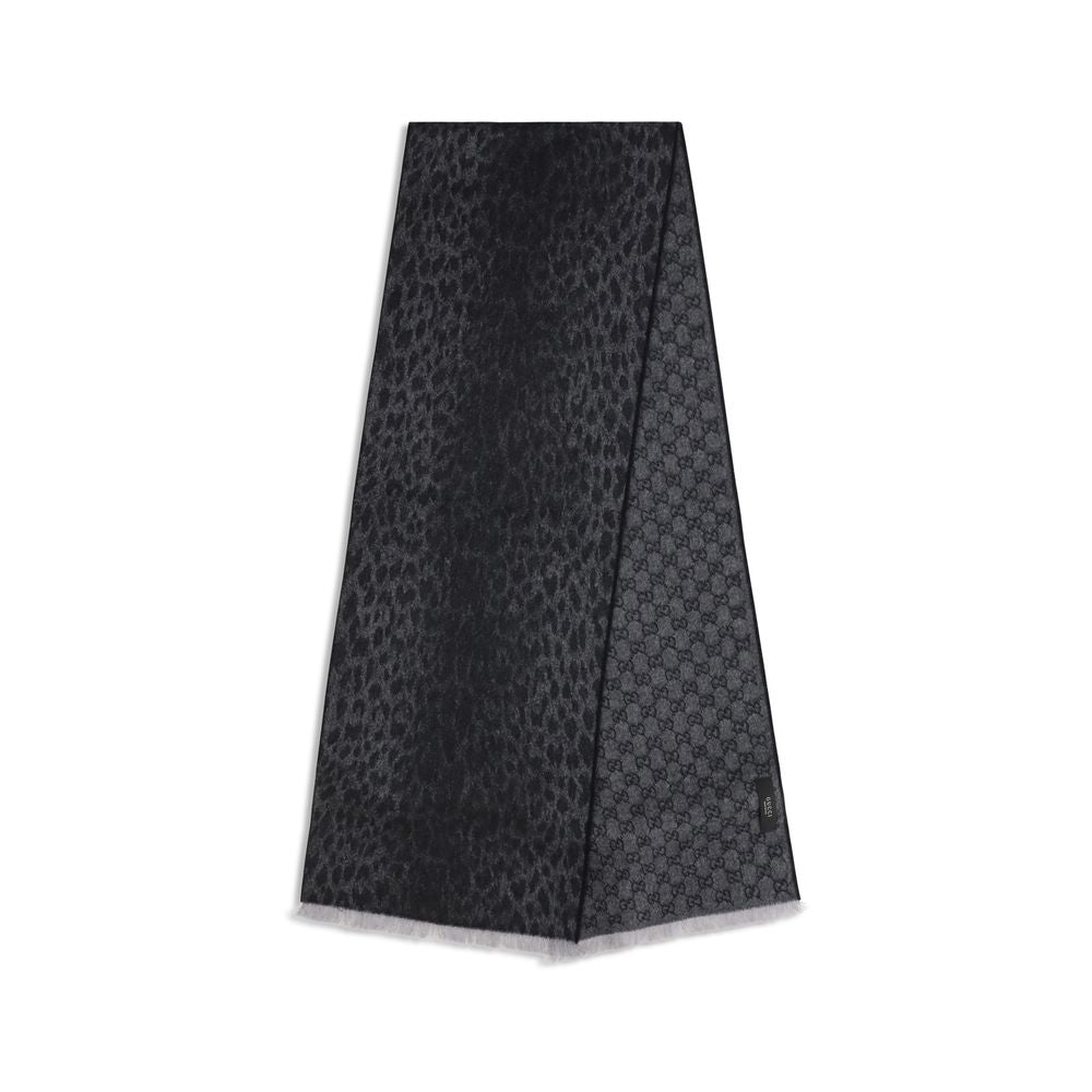 Gucci Grauer Wollschal