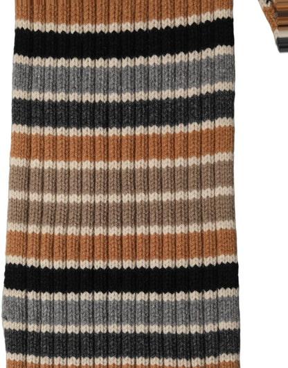 Dolce & Gabbana Mehrfarbiger Rippstrick-Schal