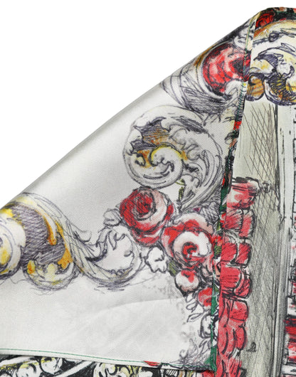 Dolce & Gabbana Multicolor Seiden-Halstuch mit Print