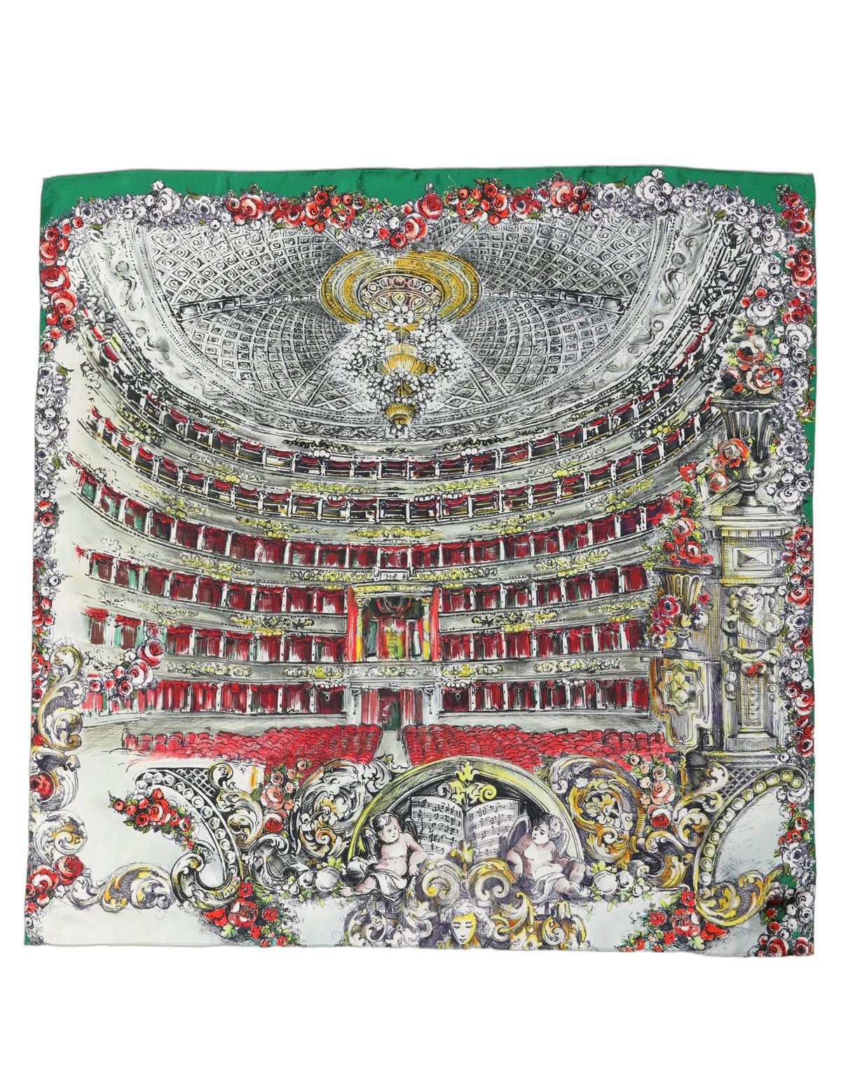 Dolce & Gabbana Multicolor Seiden-Halstuch mit Print
