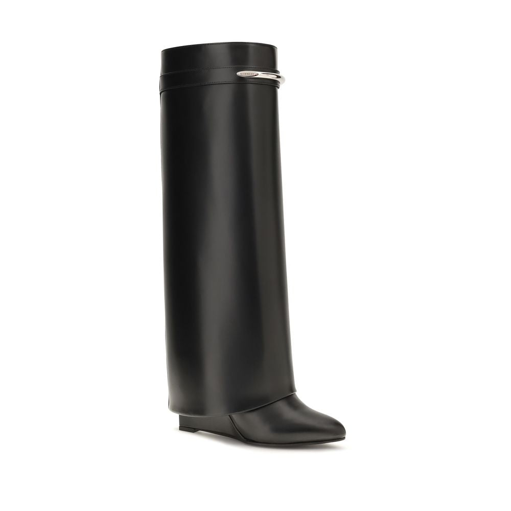 Givenchy Schwarze Kalbsleder-Stiefel