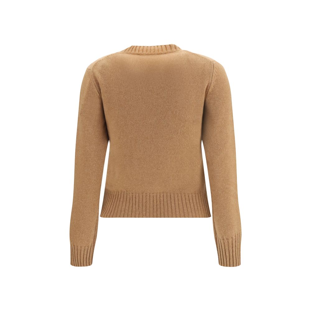 Ami Paris Brauner Wollpullover