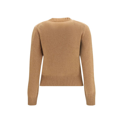 Ami Paris Brauner Wollpullover