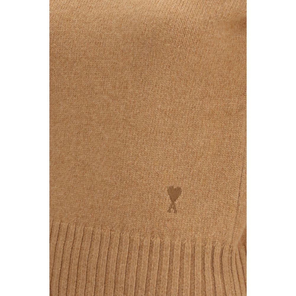 Ami Paris Brauner Wollpullover