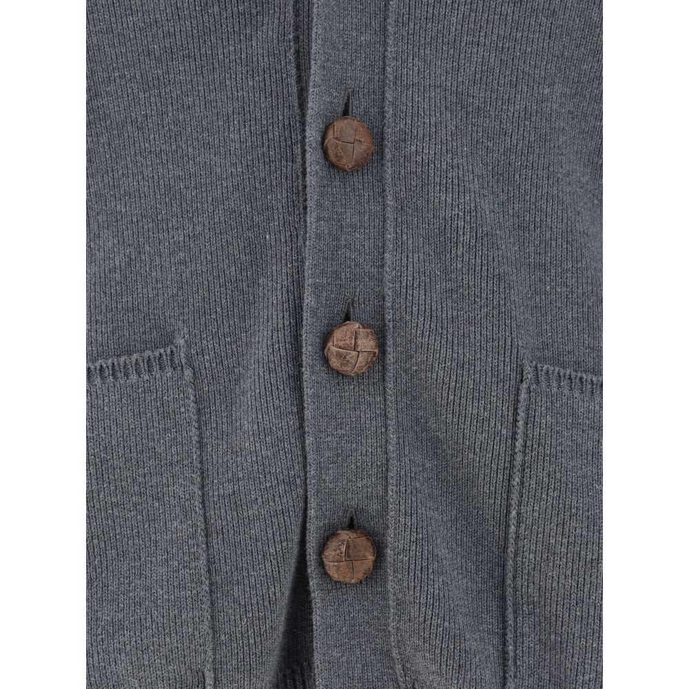Golden Goose Grey Cotton Cardigan