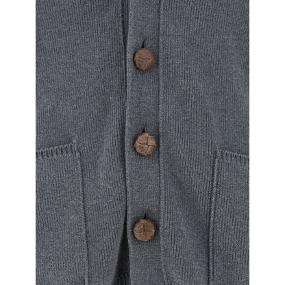 Golden Goose Grey Cotton Cardigan