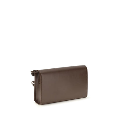 Jil Sander marrone pelle di vitello portafoglio