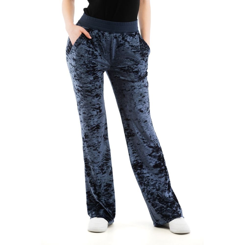 Moschino Blue Casual Trousers in Polyester