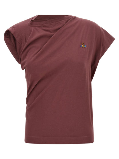 Vivienne Westwood Ärmelloses T-Shirt in Cotton e in Bordeaux