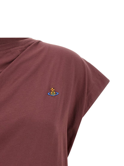 Vivienne Westwood Ärmelloses T-Shirt in Cotton e in Bordeaux
