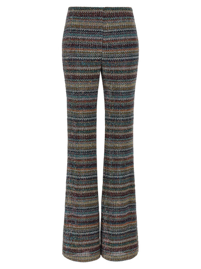 Missoni Multicolor Trousers in Viscose with ausgestelltem Bein