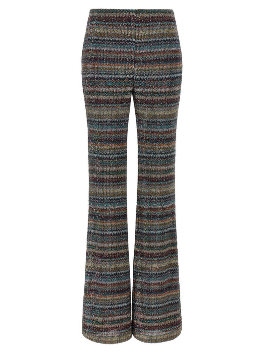 Missoni Mehrfarbige Hose aus Viskose mit ausgestelltem Bein