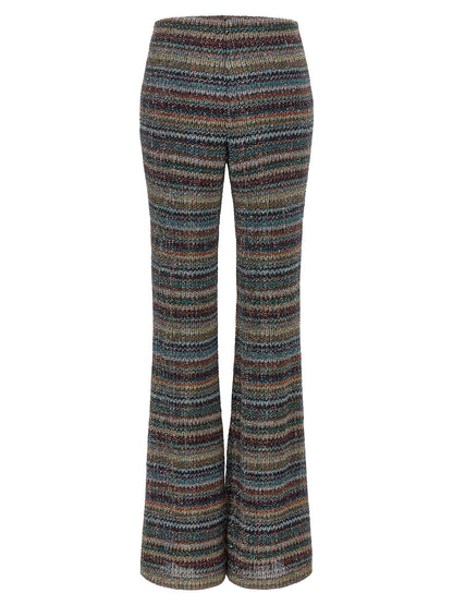 Missoni Multicolor Trousers in Viscose with ausgestelltem Bein
