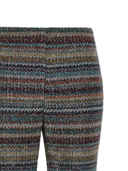 Missoni Multicolor Trousers in Viscose with ausgestelltem Bein